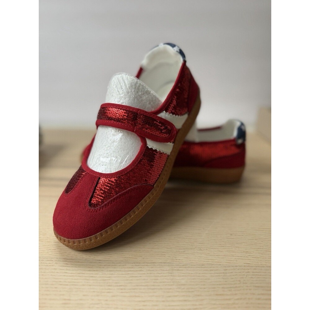 Corky’s Calm Down Americana Sneakers NEW Patriotic July 4th Events Mary Jane’s - Picture 4 of 14
